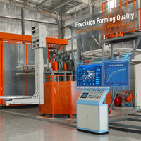 Machine de rotomoulage Benfan à haute efficacité, à gaz, en acier doux, type navette, puissance 31KW, modèle 1