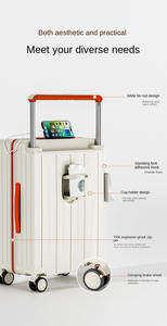 Maleta con Ruedas y Asa Telescópica de 20-26 Pulgadas, con Cierre de Cremallera PET+PE, para Hombre y Mujer, con Carga USB - Product Image 4