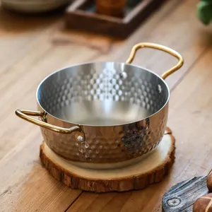 流行耐用锅碗瓢盆套装汤不锈钢烹饪锅餐具来样定做logo