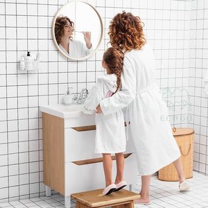 Repose-pieds en bambou Tabouret robuste Tabouret pour enfants Fauteuils de salle de bain Repose-pieds naturellement solides - Product Image 6