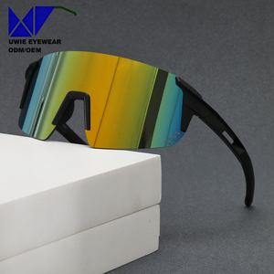 Gafas de Sol Deportivas para Ciclismo al Aire Libre para Adultos, Lentes Polarizadas sin Montura, Protección UV400, Color Rosa/Amarillo, Talla 68-18-125, en <span class=keywords><strong>Caja</strong></span> - Product Image 1