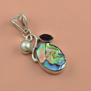 Bijoux en pierres précieuses en argent sterling 925, bijoux en argent en pierres précieuses de Labradorite naturelle, exportateur de bijoux en pierres précieuses en argent faits à la main - Product Image 3