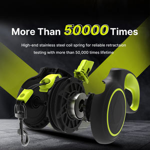 Individuelles Logo 16 Fuß Lange Robuste Nylon Reflektierende Nylonband Einziehbare Hundeleine für Kleine Mittlere Große Hunde - Product Image 2