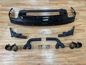 SQ7 Q7รถ4เมตรสีดำเงากระจายแสงสีดำแยกริมฝีปากกันชนหลังเคล็ดลับสำหรับ Audi Q7 SQ7 2020 2021 2022 2023 - Product Image 2