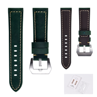 Bracelets de montre en cuir véritable pour Cartier, Omega, X Swatch, Rolex, Panerai – Bracelet de remplacement en cuir