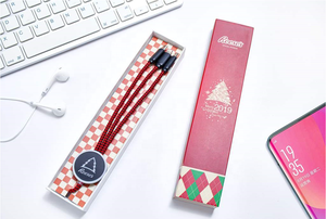 Câble de recharge 3 en 1 avec logo personnalisé, pour cadeaux d'affaires - Product Image 3