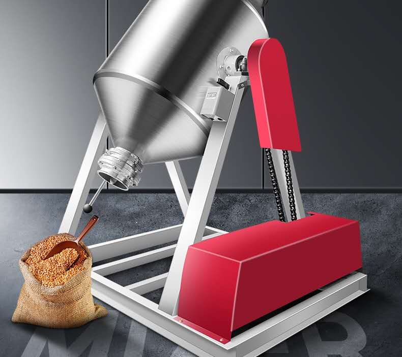 Оптовая продажа, двухконусный барабан для сухого смешивания, Аминокислотный порошок, смешивание трав, чая, кофе, небольшой миксер