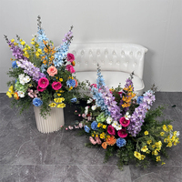 Boules de fleurs artificielles romantiques faites à la main pour centres de table de mariage, banquets, anniversaires et décorations de la fête des Mères