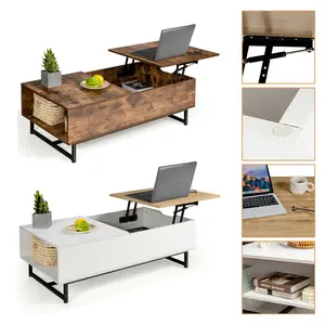 Neues Design Moderner, hochwertiger und multifunktion aler Zwei-in-Eins-Transformator-Couch tisch im Wohnzimmer