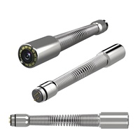 Caméra d'inspection de tuyaux DVR IPS 9 pouces avec sonde localisatrice 512 Hz, compteur de distance autonivelant pour égouts, endoscope industriel 7 mm