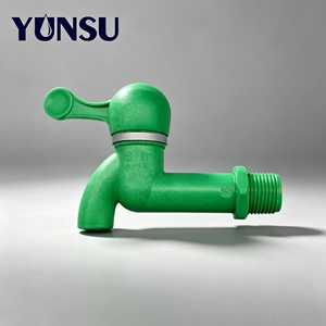Nouveau robinet d'eau en plastique DN15 vert en matière vierge avec poignée renforcée - Product Image 1