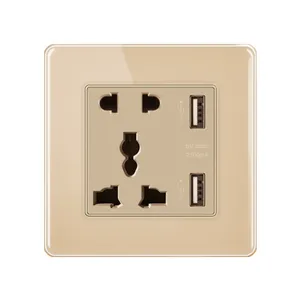 Atacado volt medidor interruptor inteligente Plugs Sockets com USB com fábrica venda direta preço