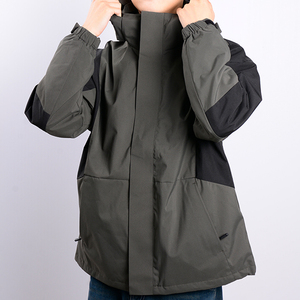 Xinglan Men's Fashion Drop Shoulder Storm Jacket 3-in-1 Protected Windproof &amp; <strong>Waterproof</strong> <strong>Warm</strong> for Spring With Polyester Filling - Product Image 2