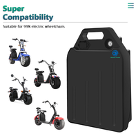 Batterie de scooter Harley 60V15Ah 16S3P 21700 5000mah Cell Lithium Ion pour vélo électrique, fauteuils roulants électriques, Citycoco