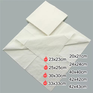 Serviettes en papier pliées à prix abordable, blanches, 1 ou 2 plis, jetables, personnalisables avec logo - Product Image 6
