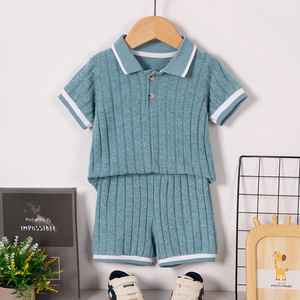 PSJ-Y0 Nouvel ensemble unisexe pour enfants avec vêtements courts pour enfants Vente en gros Ensemble <span class=keywords><strong>de</strong></span> vêtements d'été pour garçons et filles - Product Image 2