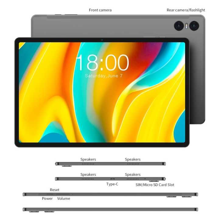 Teclast T50 Pro Tablet PC 11 inch 16GB+256GB Android 13 MediaTek 