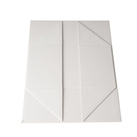Vente en gros Logo personnalisé imprimé chapeau recyclé bougie vêtements blanc petit papier pliant boîtes d'expédition de courrier