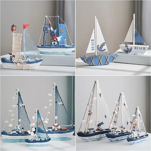 Modelo de <span class=keywords><strong>Velero</strong></span> de madera-Decoración náutica hecha a mano-Regalo conmemorativo costero más vendido y accesorio de tiro - Product Image 1