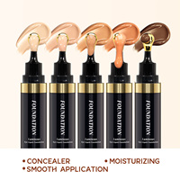 Créez votre propre fond de teint liquide de haute qualité, couvrant entièrement, longue tenue, marque privée, fini mat, imperméable, maquillage