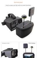 Masque vidéo FPV LS800D 5.8G avec enregistrement et affichage DVR