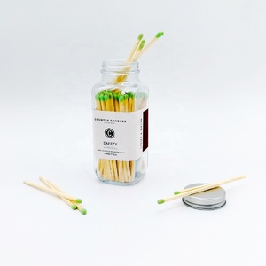Hot Sale New Glass Bottle <strong>Matches</strong> Mix Colors Matchsticks Custom Safety <strong>Matches</strong> <strong>in</strong> <strong>Jar</strong> - Product Image 1