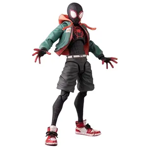 Tiktoks terlaris hadiah anak-anak film model PVC animasi turunan mainan mil Morales SpiderMan Action figure