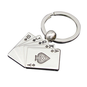 Sáng tạo chơi thẻ kim loại <span class=keywords><strong>Keychain</strong></span> với UV in ấn thời trang & thân thiện với môi thiết kế cho người đàn ông của xe sử dụng - Product Image 1