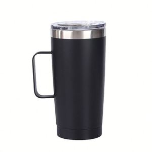 20oz Hot Cold Bulk 304 Stainless Steel Tumbler <b>Double</b> <b>Wall</b> Vacuum Insulated Travel <b>Mug</b> with Durable Handle Quality Coffee Cup - Product Image 2
