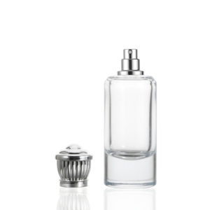 Flacon de parfum en verre de luxe personnalisé, flacon pulvérisateur transparent, flacon de parfum en verre de 50 ml - Product Image 1