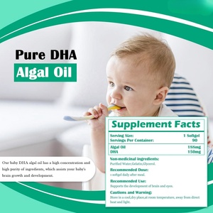 Cápsulas de Algas Omega 3 Veganas DHA para la Salud del Cerebro y la Vista, Fáciles de Tragar, OEM/ODM - Product Image 4
