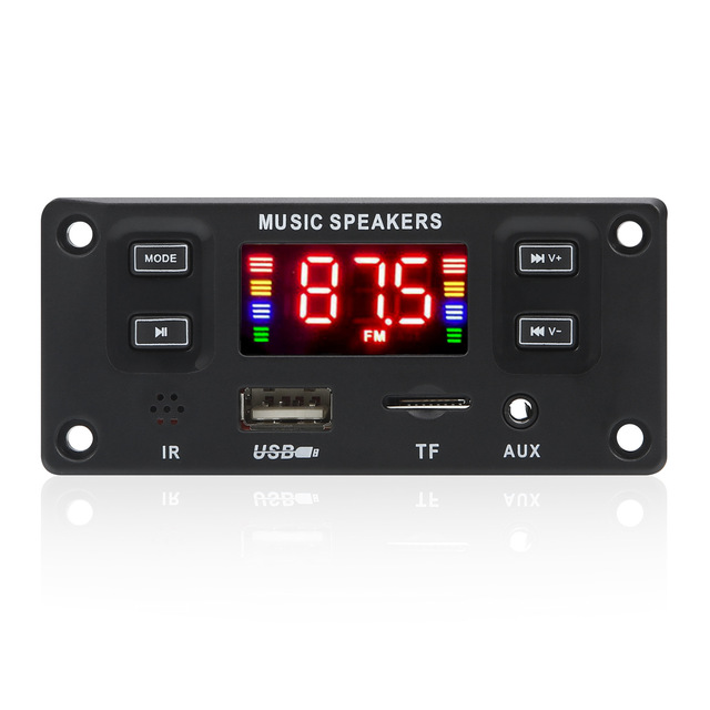 12V BT Color Screen MP3 Player Decoder Board 2*30W Amplifier Board Audio Accessories With Call Recording Lossless Motherboard
