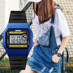 SKMEI 1413 Modeling Slim Men EL Backlight Latest Waterproof Fancy Supplier Digital Watch Sport