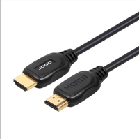 Câble doré plaqué or 24 carats en cuivre OFC, mâle-mâle, gaine PVC, 1m-20m, 3D 4K 1080p pour lecteur DVD, projecteur, PC - En stock