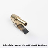 Gonfleur de pompe à air de voiture portable avec adaptateur à pince à tête rapide connecteur automatique en laiton et en cuivre pour gonfleurs de pneus