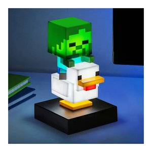 Lámpara de Escritorio de Plástico con Diseño de Icono de Jockey de Pollo de Minecraft, con Función de Luz a Pilas - Product Image 3