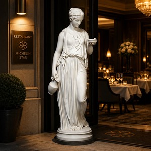 Sculpture personnalisée de Musée en marbre blanc avec urne et <span class=keywords><strong>patera</strong></span> - Œuvre d'art en pierre sculptée pour les propriétés haut de gamme - Product Image 3
