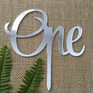 Cake Topper in legno acrilico con un numero di compleanno scritto a mano per <span class=keywords><strong>decorazioni</strong></span> per torte per bambini - Product Image 5