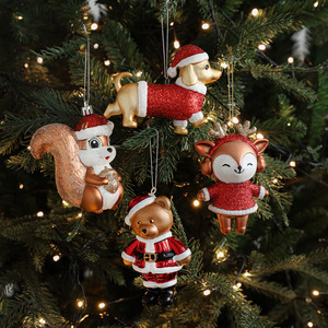 Vintage Cute <strong>Fox</strong> Squirrel <strong>Christmas</strong> <strong>Decor</strong> Gingerbread Man Snowman <strong>Christmas</strong> Tree Ornament DIY Hanging <strong>Decor</strong> for Party <strong>Decor</strong> - Product Image 3