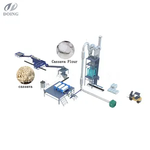 High technology cassava tubers processing machinery cassava flour making equipment good for beginner cassava producing line