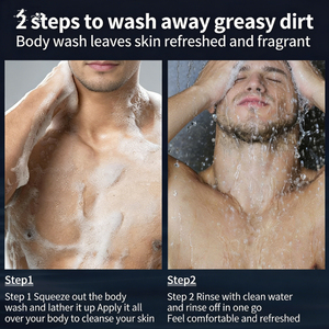 Gel Douche Parfumé pour <span class=keywords><strong>Homme</strong></span> avec Parfum Rafraîchissant, <span class=keywords><strong>Shampoing</strong></span> et Gel Douche aux Acides Aminés - Product Image 5