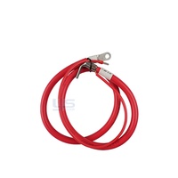 Kabel Baterai Tebal dengan Ring Lug Eyelet Konektor Sudut Kanan Putih Heat Shrink untuk Inverter BESS Power OEM