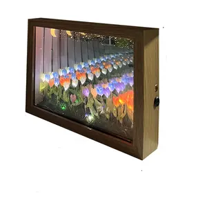 Penjualan laris cermin Dekorasi desktop cahaya 3D kreatif Modern