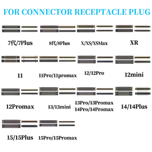 Connecteur pour <span class=keywords><strong>iPhone</strong></span> 7G 8G X <span class=keywords><strong>XR</strong></span> XS XSMAX, connecteur <span class=keywords><strong>de</strong></span> câble <span class=keywords><strong>de</strong></span> charge, connecteur <span class=keywords><strong>de</strong></span> ruban, connecteur <span class=keywords><strong>de</strong></span> siège 11 12 14 14plus 15 15promax 16Pro FPC - Product Image 2