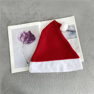 Chapeau de noël, de noël, en velours, blanc, pour impression thermique, personnalisé, personnalisé, à la mode, nouveau, bricolage - Product Image 2