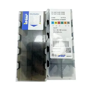 इस्कर सीएनसी काटने का उपकरण TIP2MT 0.05 IC908 10 यूरोपीय और अमेरिकी ब्लेड प्रति बॉक्स 100% मूल