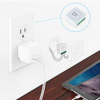 Mini Módulo de Interruptor Inteligente WiFi de 16A para HomeKit con Diseño Abatible para Uso en Hogar y Hotel, Material de PC