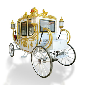 Carruaje Real Tirado por Caballos, Estilo Verano Victoria, Rickshaw Clásico, Carruaje Retro, Carretas de Caballos en Venta en Europa - Product Image 2