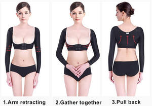 Tıbbi kadın sıkıştırma uzun kollu zayıflama meme desteği kol şekillendirici Liposuction ameliyatları kurtarma - Product Image 5