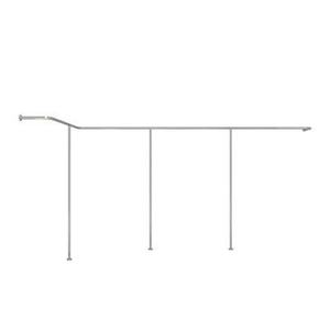 Stainless Steel Brushed Silver Multifunctional Hanging Rod for Home & Clothing Stores Women's Clothing Display in Shop Windows - Product Image 6